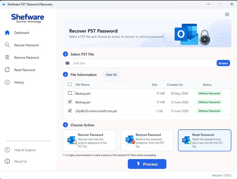 PST Password Recovery Highlights Part 2