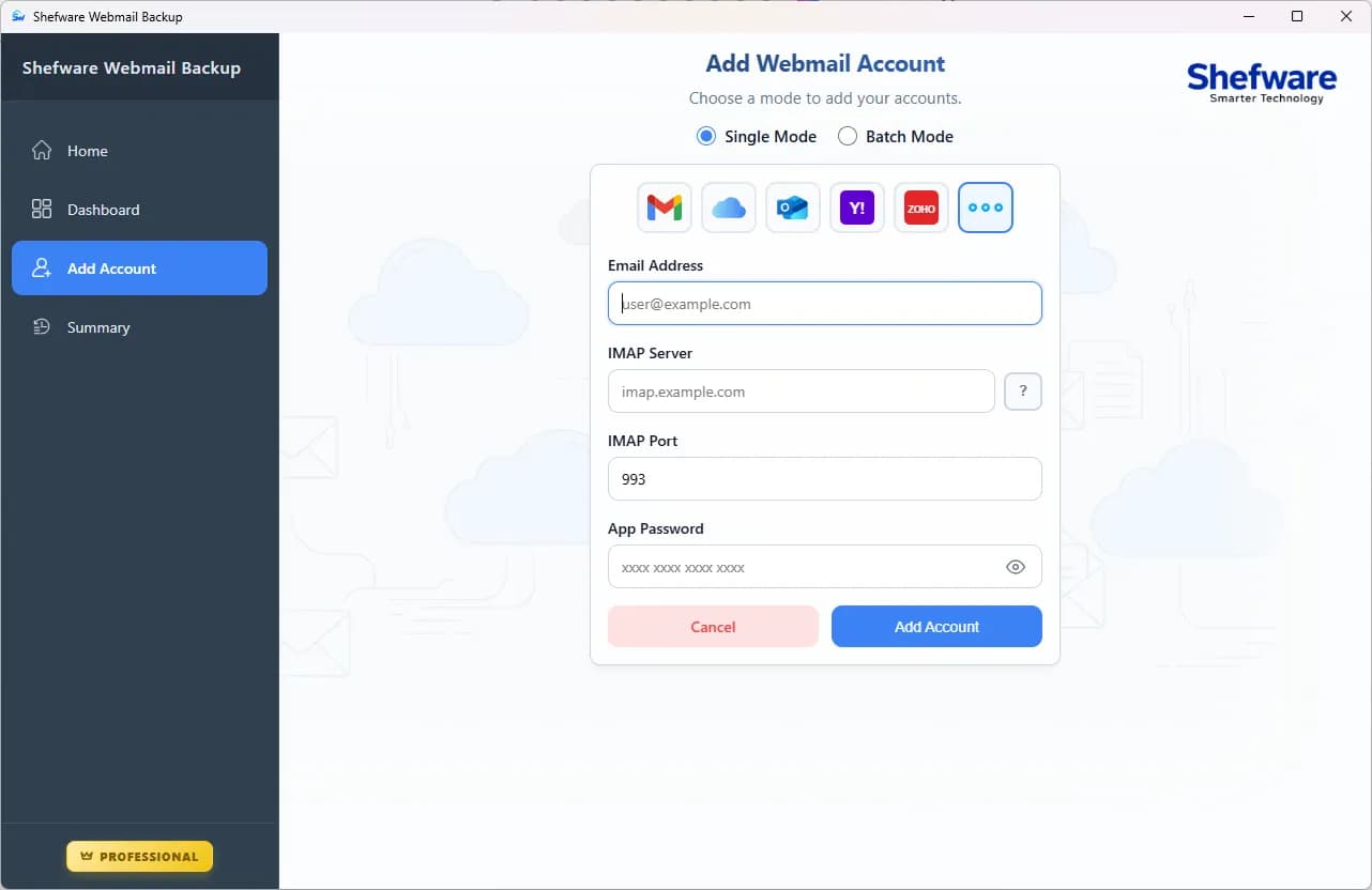 Secure Webmail Backup