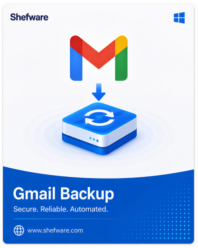 Shefware Gmail Backup Software Interface