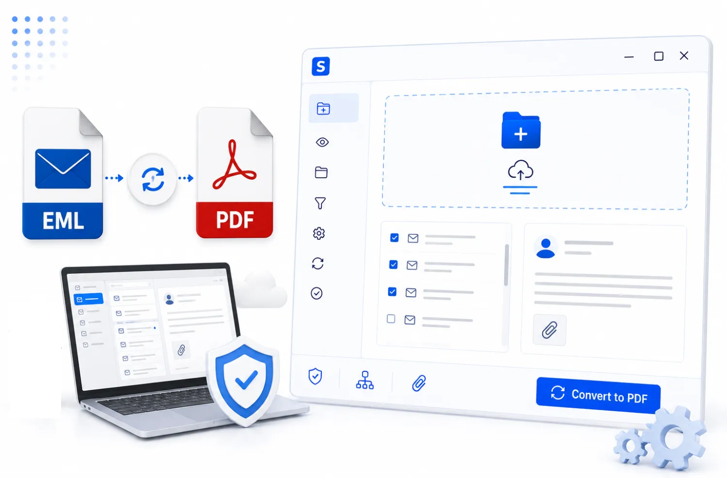 Shefware EML to PDF Features