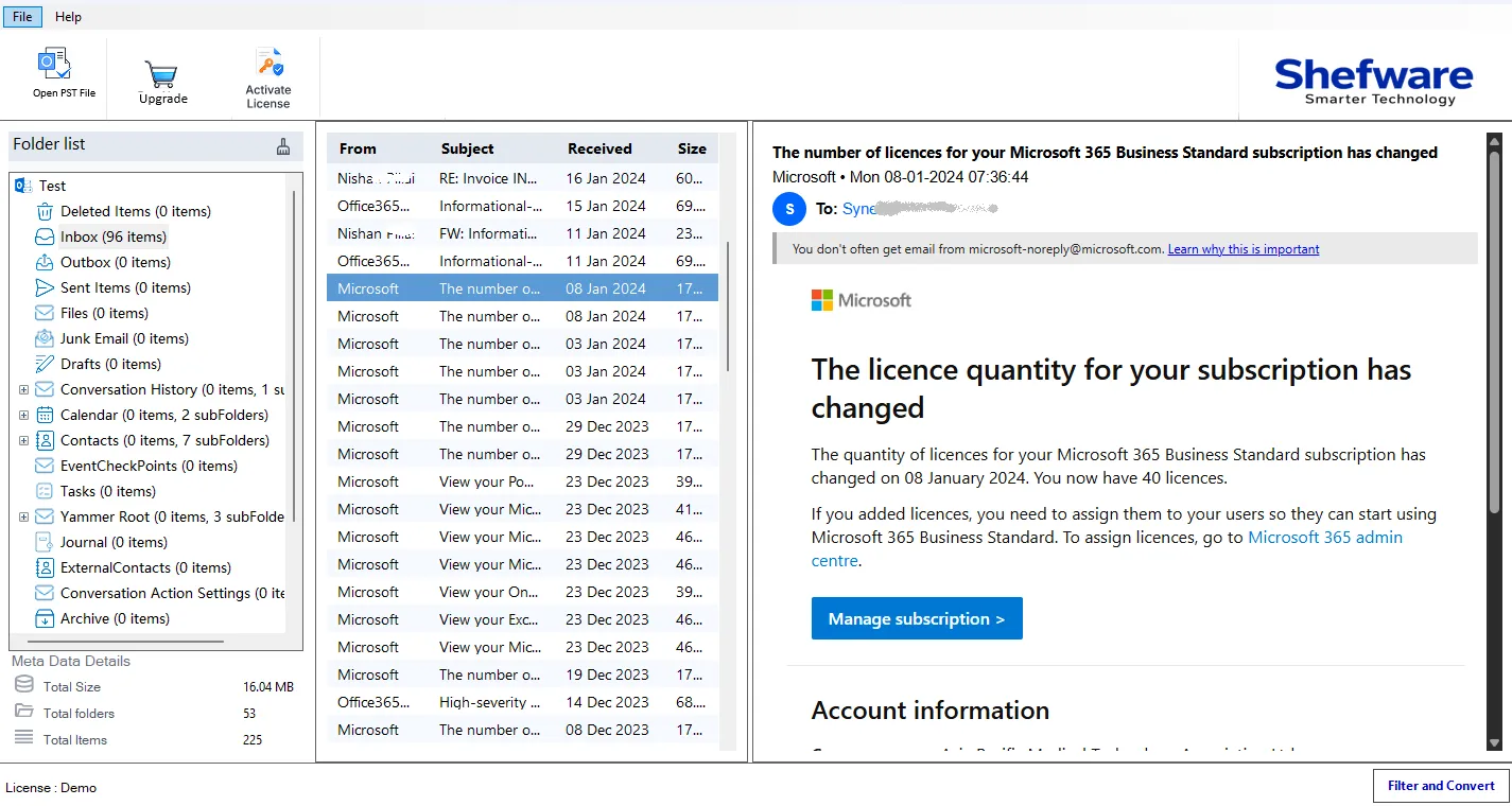 Outlook PST File Analysis Illustration
